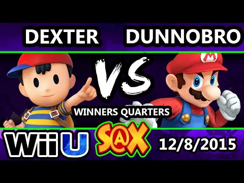 S@X 127 - DunnoBro (Mario) Vs. Dexter (Ness) SSB4 Winners Quarters - Smash Wii U - Smash 4