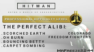 HITMAN - The Perfect Alibi - 5 Challenges in 1 - Professional Difficulty