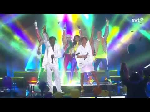 Dr Alban Jessica Folcker-Around The World LIVE melodifestivalen 2014.
