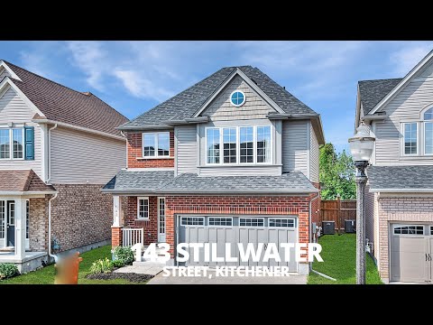 Superb Family Home Backing Onto Greenspace - 143 Stillwater Street - Kitchener Real Estate Video