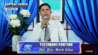 Download Lagu JMCIM | Testimony Portion | Bel. Bro. Mark Alba | February 13, 2022 Thumbnail