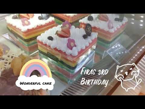 Firas’s Daddy surprise rainbow cake