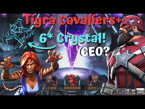 6* Crystal+Red Guardian/Tigra Featured Cavaliers! CEO AGAIN? - Marvel Contest of Champions