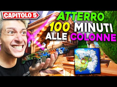 ATTERRO PER 100 MINUTI alle COLONNE CINEASTE nel CAPITOLO 5 di FORTNITE !!
