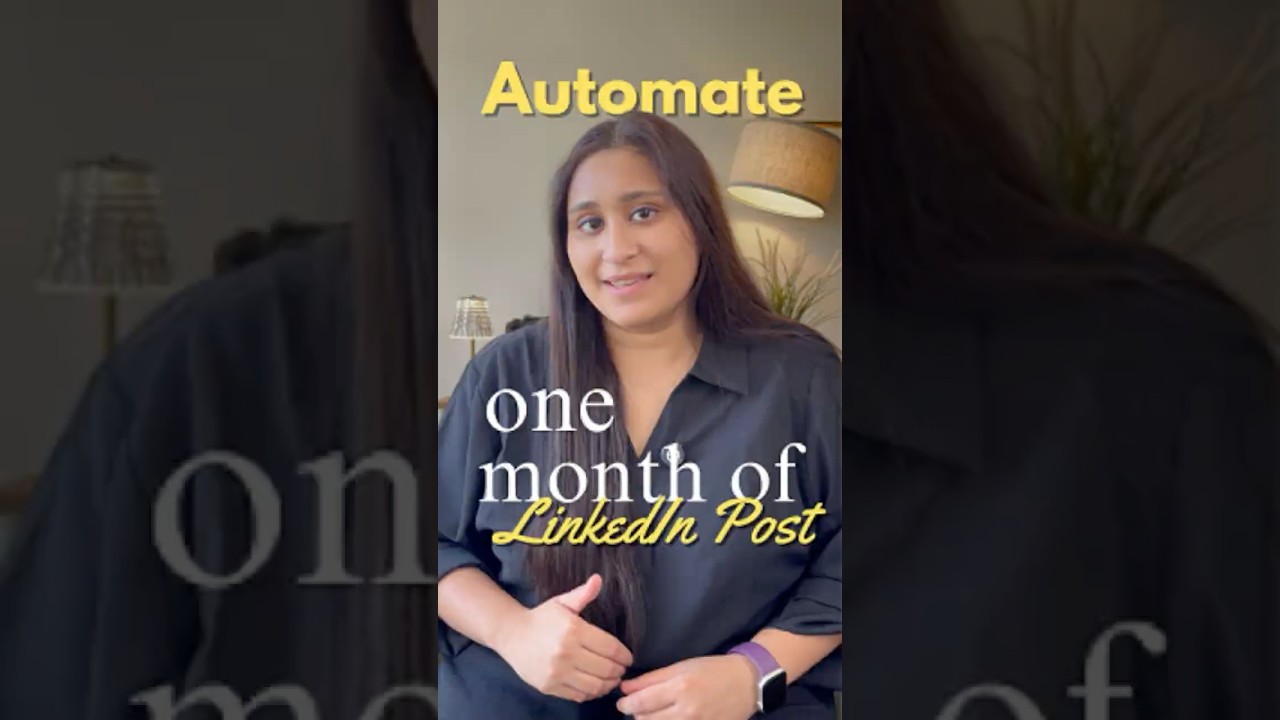 Automate Your LinkedIn Posts in 3 Simple Steps ⚡ #AItools #ChatGPT #Productivity #Automation