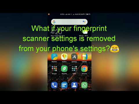 What to do if fingerprint sensor setting is missing from Phones settings✓✓🔥🔥🔥🔥