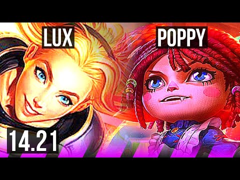 LUX & Caitlyn vs POPPY & Kai'Sa (SUP) | 2/0/8 | KR Diamond | 14.21