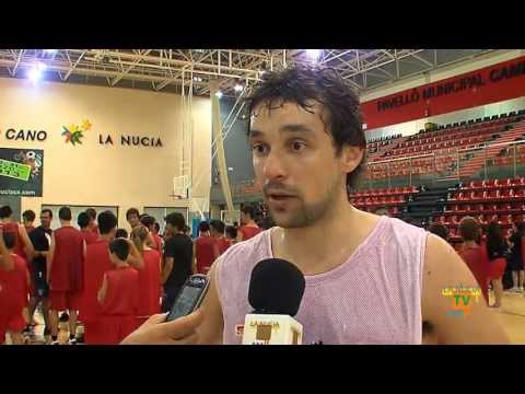 04/07/13 – Sergio Llull entrena con las promesas del Campus de Basket Vidimiri de La Nucía