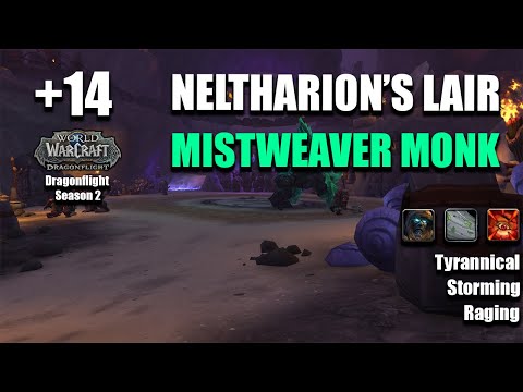 +14 Neltharion's Lair | Mistweaver Monk POV | Dragonflight Season 2
