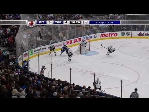 Lupul 2nd Goal - Pens 3 vs Leafs 4 - Feb 26th 2011 (HD)