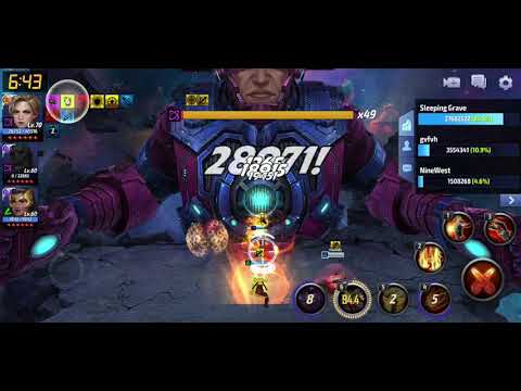 Captain Marvel Carry | Galactus Giant Boss Raid | Marvel Future Fight