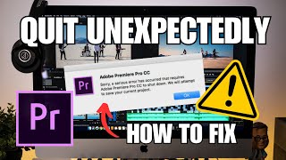 Adobe Premiere Pro Quit Unexpectedly (How To FIX Crashes)