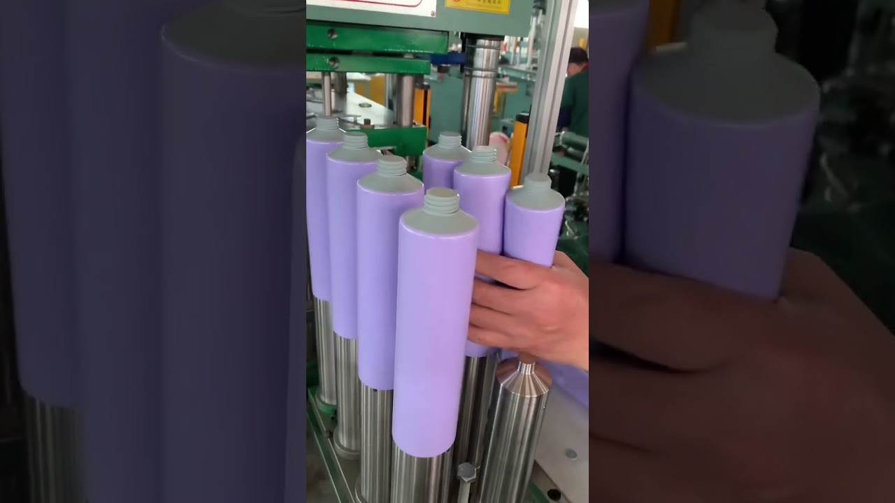 Automatic Tube Shoulder and Heading Machine — Full Production Operation at High Speed