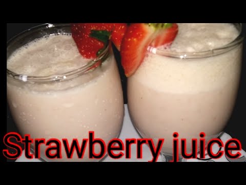 Healthy Strawberry juice 😋#Sheeja's Kitchen