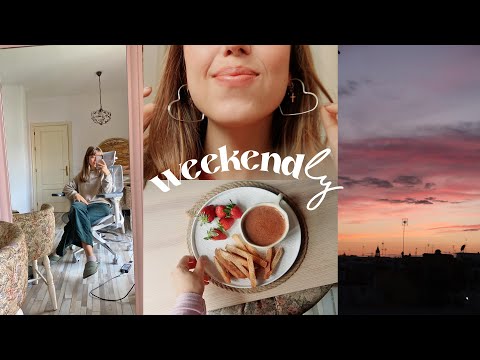 Weekend l new desk chair, The White Lotus marathon and express potato omelet