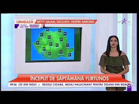 Vremea zilei 18 septembrie 2017. Maximele zilei se încadrează între 24 şi 31 de grade