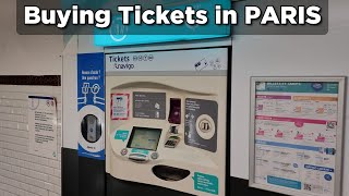 How to buy metro, bus and tram tickets in Paris (France)