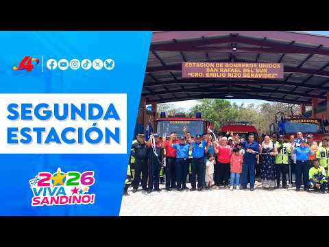 🚒 Inauguran segunda estación de Bomberos en San Rafael del Sur, Managua