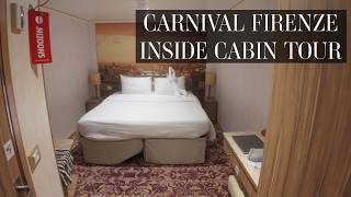 Carnival Firenze Interior Cabin Tour | Room 9465 (Complete Walkthrough)