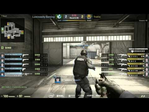 olofmeister double spray down flashed - fnatic vs Luminosity Gaming CS:GO IEM Katowice 2016 Final