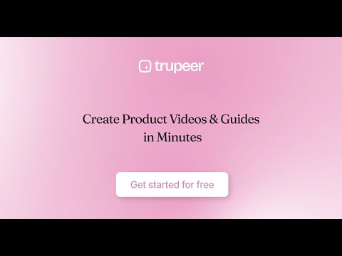 Recording your demo with Trupeer
