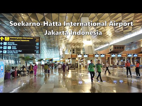 Excursão a pé pelo Terminal 3 do Aeroporto Internacional SOEKARNO HATTA - JACARTA Indonésia