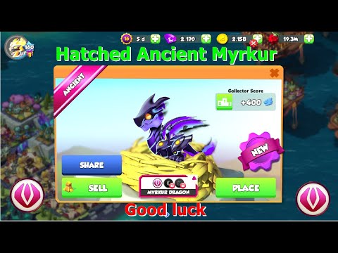 Hatched Myrkur Dragon-Dragon Mania Legends | Origin of Shadow Ancient Event | DML