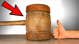 Gigantic Wooden Hammer Restoration - Sledge-O-Matic