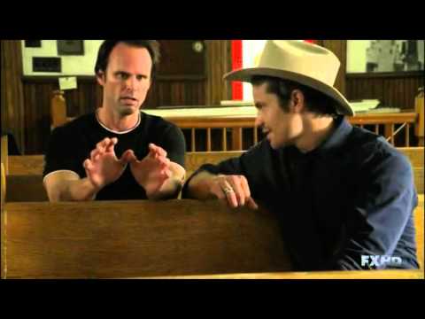 Justified - Boyd lectures Raylan about the Edomites