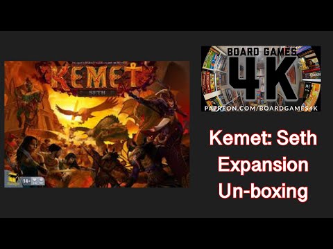 Kemet: Seth Boardgame Expansion Un-boxing