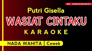 Download lagu (Karaoke) Wasiat Cintaku - Putri Gisella (Nada Cewek / Nada Wanita) Lagu Viral TikTok 2026 mp3