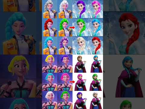 HUNTR/X & Frozen singing "Te teh té adu aduh"