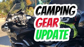 Camping Gear Update | Moto Camping Gear Setup | MotoCamping Packing Essentials | MotoVlogger