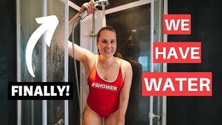 after TWO YEARS without water at home - we can now SHOWER | Svalbard Cabin Life
