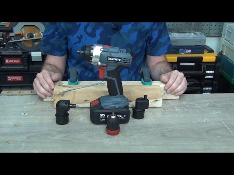 Аккумуляторная дрель-шуруповерт Energy+ 18 В, Li-Ion, быстрый ключ без ключа 10 мм, без аккумуляторной батареи GRAPHITE (58G022)