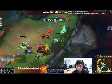 Doublelift firing shots at Piglet