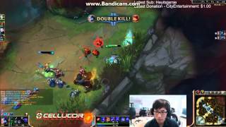 Doublelift firing shots at Piglet