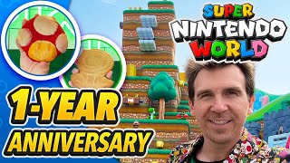 Super Nintendo World 1 Year Anniversary! New FOOD Taste Test