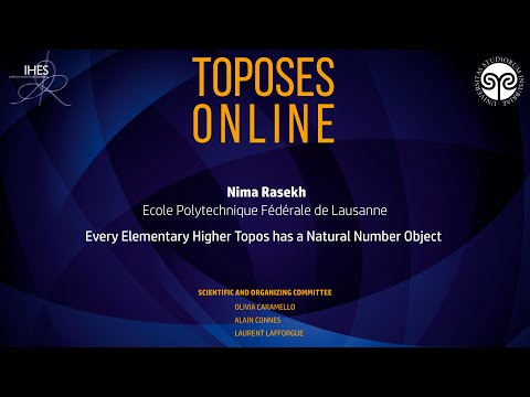 Nima Rasekh - Every Elementary Higher Topos has a Natural Number Object