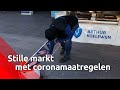 Stille weekmarkt met maatregelen.