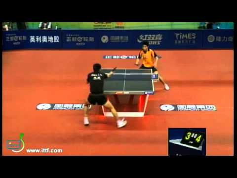 Harmony 2011 China Open - ZHANG Jike vs CHUANG Chih-Yuan (Game 1)