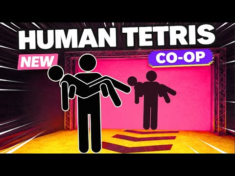 11-Min HUMAN TETRIS | Immersive Interactive Warm Up | CO-OP 2 Players