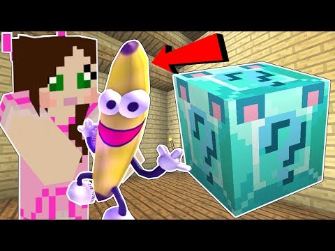 Minecraft: DIAMOND WOLF LUCKY BLOCK!!! (BANANA MAN, DISAPPEARING ITEMS, & MORE!) Mod Showcase