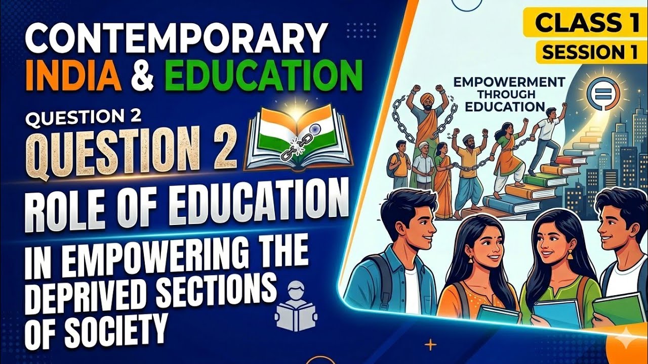 B.ed 1st year contemporary India and education part 2 question 2 @funandstudy-a8s 