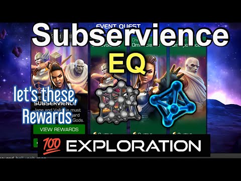 Subservience EQ - 100% Exploration (Buffed Rewards) - Mcoc
