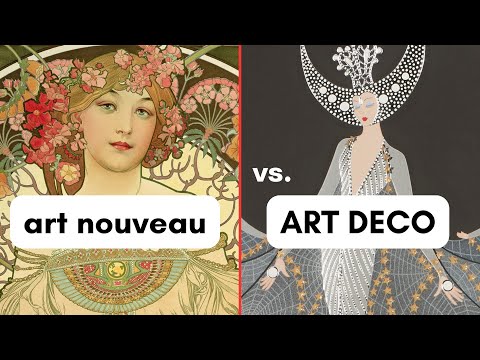 Art Deco vs. Art Nouveau:  What’s The Difference? Art History 101