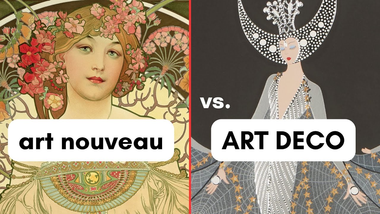 Art Deco vs. Art Nouveau:  What’s The Difference? Art History 101