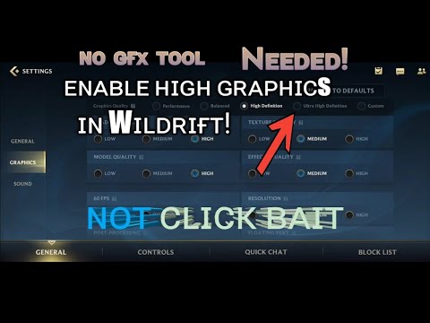 League of Legends wild rift unlock high graphics On unsoported high end phones