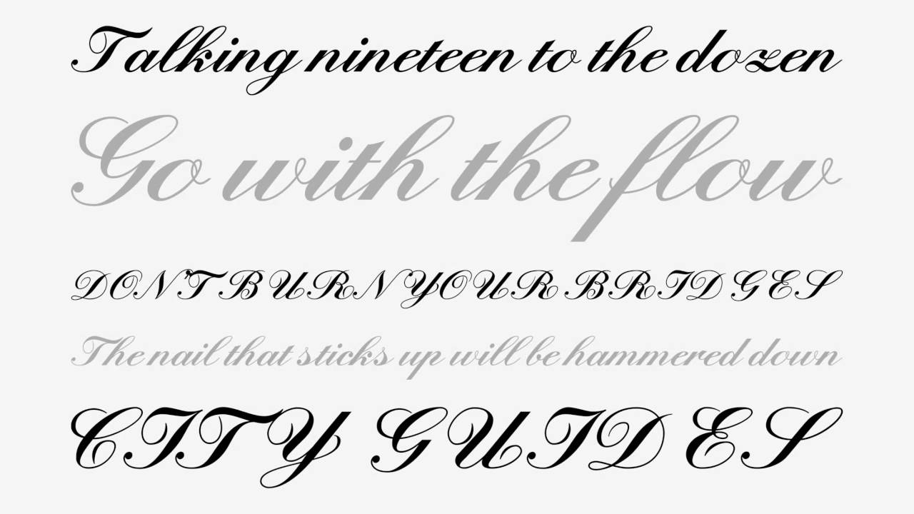 English Script Font Download