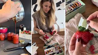 Erdbeere Stickvorlage für Marmeladenglas